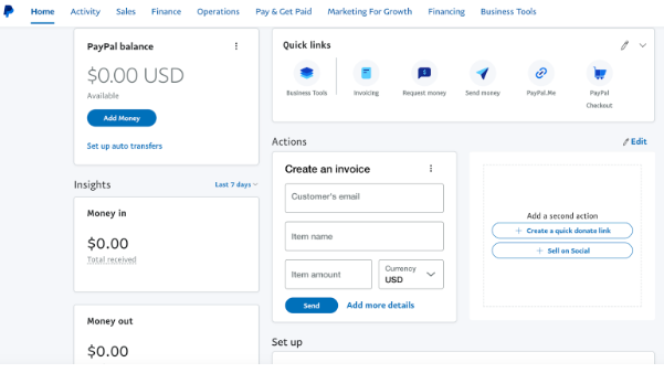 PayPal - Sandbox account created